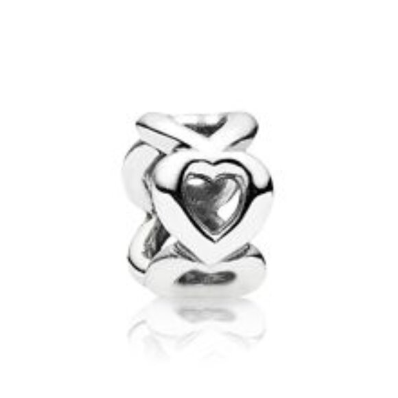 Pandora "Open Hearts" Spacer Charm (*Discounted Shipping*) - Picture 1 of 1